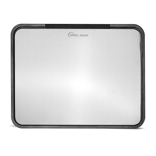 Simpli-Magic 13.2 Gallon (50L) Step Trash Can – Kitchen Garbage Can with Slow-Close Lid – Odor Control, Hands-Free, Easy to Clean, Brushed Stainless Steel-DeskLoop Office