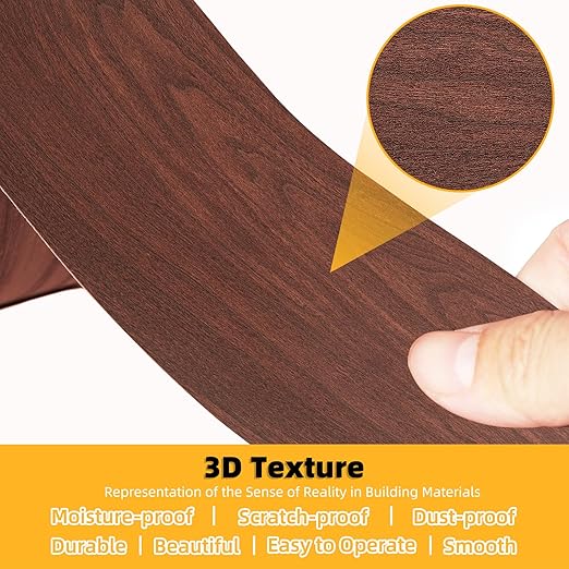 GSCIT Club Wood Grain Repair Tape, 2.4 inch X 250ft Self Adhesive Cherry Grain Repair Patch for Tables, Chairs, Baseboards, Doors, Windows, Floors, Handicraft DIY.-DeskLoop Office