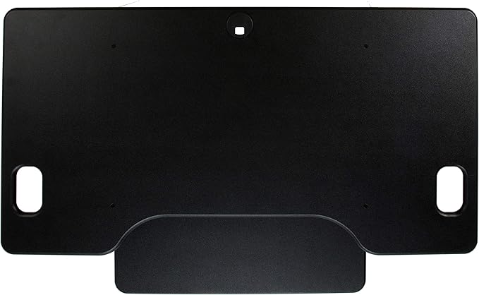 Rocelco 46" Large Height Adjustable Standing Desk Converter with Triple Monitor Mount BUNDLE - Quick Sit Stand Up Computer Workstation Riser - Retractable Keyboard Tray - Black (R DADRB-46-DM3)-DeskLoop Office