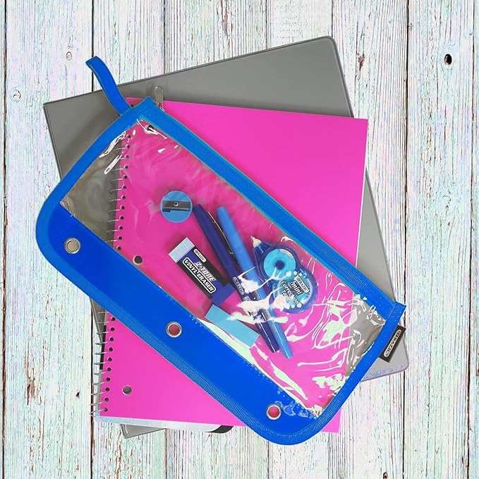 BAZIC Clear Pencil Pouch Binder Pouch (805-144)