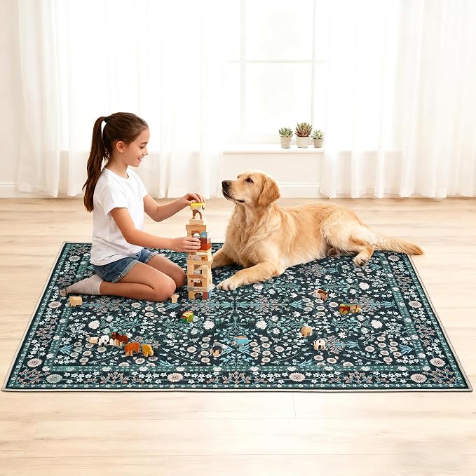 Office Chair Mat for Hardwood Tile Floor, Machine Washable Office Area Carpet - Image 9