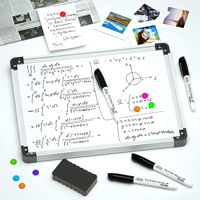 Lelix 42 Pack Black Dry Erase Markers Chisel Tip, Bulk Whiteboard Markers for School, Office Supplies, Perfect for Writing on White Board, Mirror,Calender-DeskLoop Office