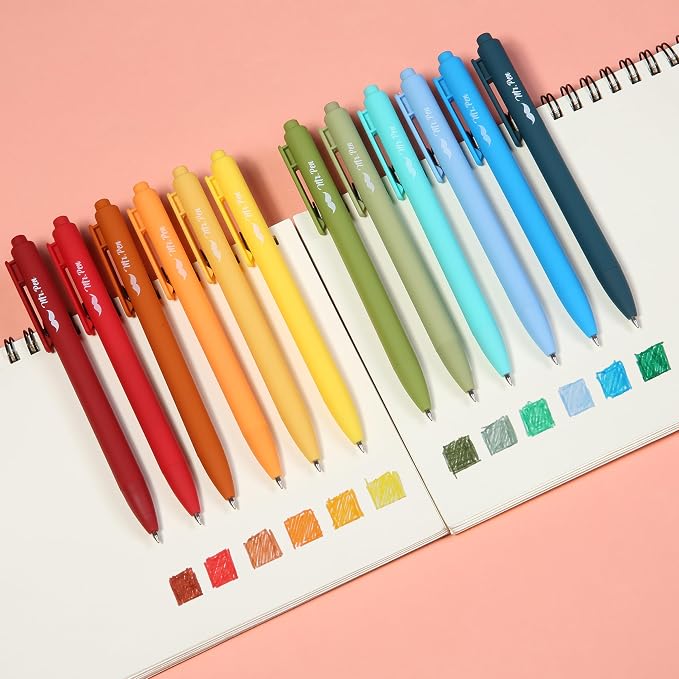 Mr. Pen- Retractable Gel Pens, 12 Pack, Winter Forest Color Inks | Fine Point - Image 7
