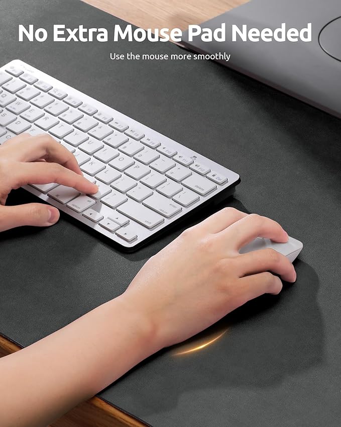 YSAGi Leather Desk Protector, Office Mat, Large Mouse Mat, Non-Slip PU Leather Blotter, Laptop Desk, Waterproof Writing Pad for Office and Home (Dark Grey, 23.6" x 13.8")-DeskLoop Office