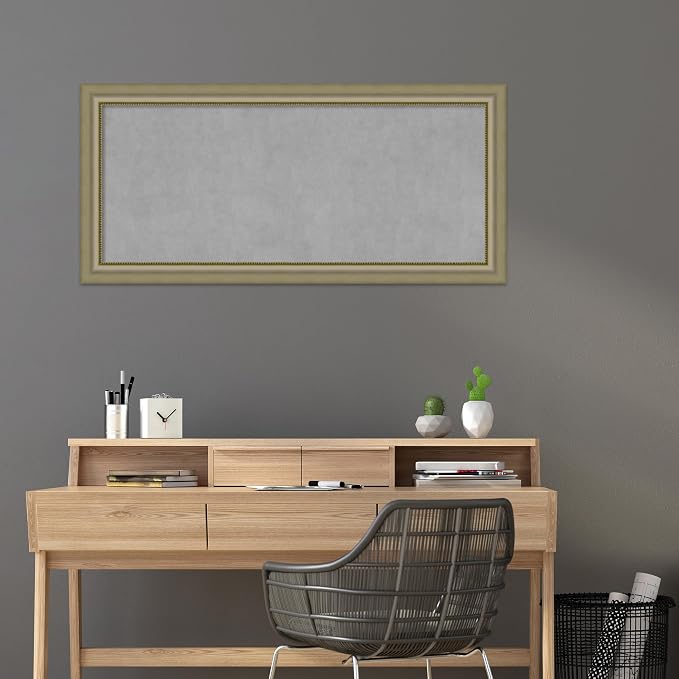 Amanti Art Silver Framed Magnetic Board 25x53 Oversize Vision Board - Image 5