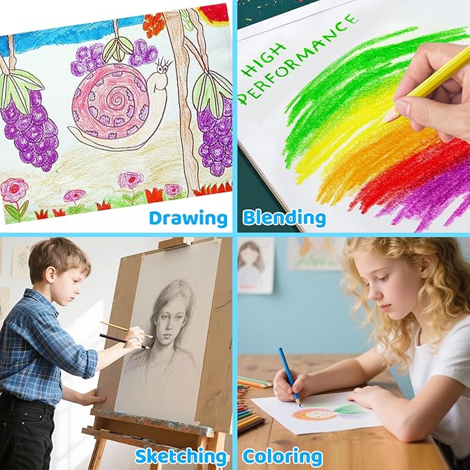 144 Count Colored Pencils for Kids, 12 Pack Colored Pencils in 12 Colors, Pre-sharpened Color Pencils Bulk, Coloring Pencil Bulk for Teachers Supplies, Back to School Classroom Prizes Gifts-DeskLoop Office