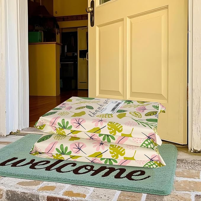 Leafs Poly Mailer 10x13 Inch 25 Pcs, Waterproof Shipping Bags for Clothing, Tear-Resistant Mailier Bags, Strong Mailing Bags with Self-Seal-DeskLoop Office