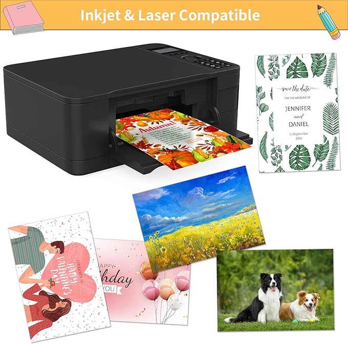 120 Sheets White Shimmer Cardstock 8.5 x 11 Inch Certificate Paper Card Stock, 250gsm/92lb Double Sided Printer Paper Pearlescent Paper for Invitations, Certificates, Crafts, DIY Cards-DeskLoop Office