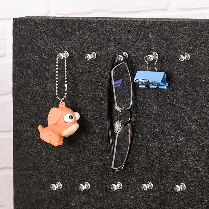 1000 PCS Clear Push pins Tacks for Wall Cork Board Bulletin Board use Clear Plastic Head Pins for Home Office Craft Projects-DeskLoop Office