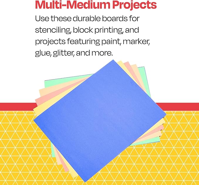 School Smart Railroad Poster Board Paper, 22 x 28 Inches, 4-Ply, Assorted Colors, Pack of 25-DeskLoop Office