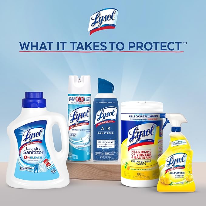 Lysol Disinfecting Wipes Bundle, Home Apartment Dorm Room Essentials and Cleaning Supplies, All Purpose Cleaner, Multi-surface Cleaning Wipes, Multi-Scent Sanitizing Wipes Bundle, 80 Count (4pk)