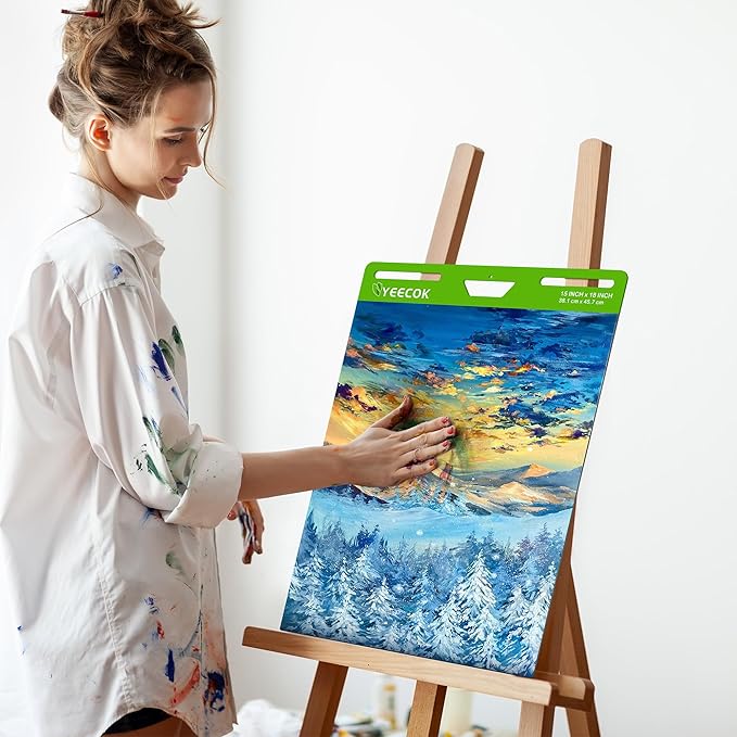 Self-Stick Mini Easel Pad 15 in x 18 in, 30 Sheets/Pad, 4 Pads/Pack, Sticky Flip Chart Paper for Teachers, Super Sticking Power & Bleed-Resistant-DeskLoop Office