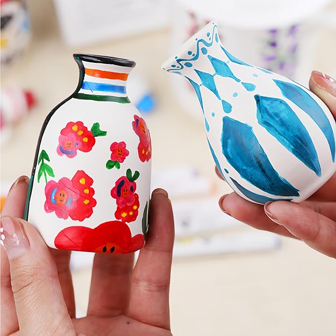 Permanent Marke Ceramics Pens 12 Colors Porcelain Paint Brush Pen for Both Glazed and Unglazed Ceramics Christmas Decoration Wine Markers-DeskLoop Office