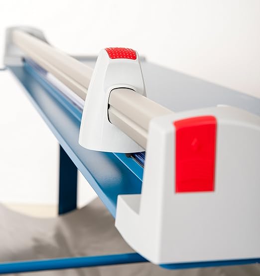 Dahle 472s Premium Rotary Trimmer w/Stand, 72" Cut Length, 12 Sheet Capacity, Self-Sharpening, Automatic Clamp, German Engineered Paper Cutter-DeskLoop Office