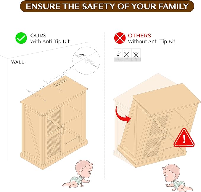 Printer Stand with Storage,File Cabinet with Socket and USB Charging Port,Farmhouse Paper Shredder Stand Rack with Slide-Out Shelf,Walnut-DeskLoop Office