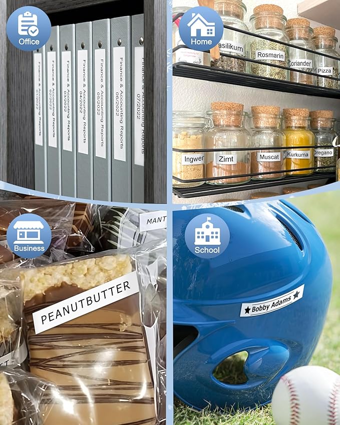 Label Maker Tape Replacement for Brother P Touch Label Tape TZE-231 Tz231 Laminated Tape Black on White 12mm 0.47 inch x 26.2ft 8m 1/2 for Ptouch PTD400AD PTH110 PT-D210 PT-D400 PTD600 PTD220,5 Pack-DeskLoop Office