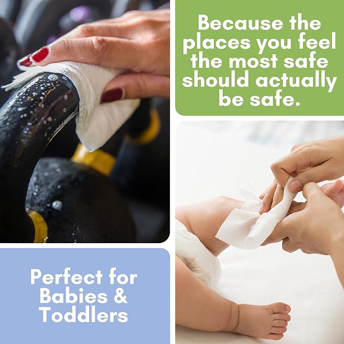 Nurture XL Antibacterial Body & Hand Wipes | Alcohol-Free Antiseptic Wet Sanitizer Towelettes for Germ Removal, Disinfecting Skin, Sanitizing Hands |Cleaning Cloths | Adults & Baby | Thick & Strong-DeskLoop Office