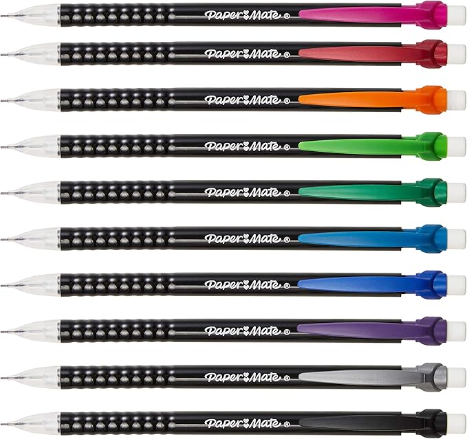 Paper Mate Mechanical Pencils 0.7mm Write Bros. Classic Number 2 Pencil Set Office Supplies Classroom Supplies Sketching Pencils Drafting Great for Standardized Testing 24 Count-DeskLoop Office