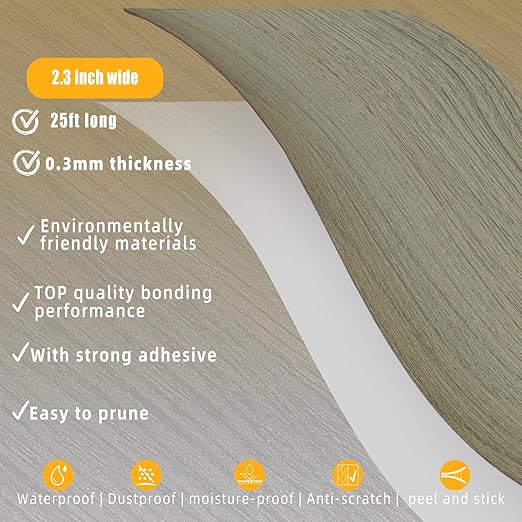 GSCIT Club Wood Grain Repair Tape, 2.3 inch X 25ft Self Adhesive Silver Walnut Grain Repair Patch for Tables, Chairs, Baseboards, Doors, Windows, Floors, Handicraft DIY.-DeskLoop Office