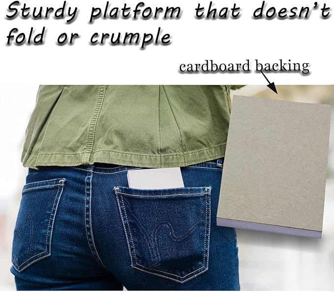 FMP Brands 5 Pack Note Pads 4x6, 100 Sheets Per Memo Pad, Writing Scratch Pad, Blank Notepad, White Waitress Server Note Pads, Paper Pad, To Do Grocery List Small Notepads-DeskLoop Office