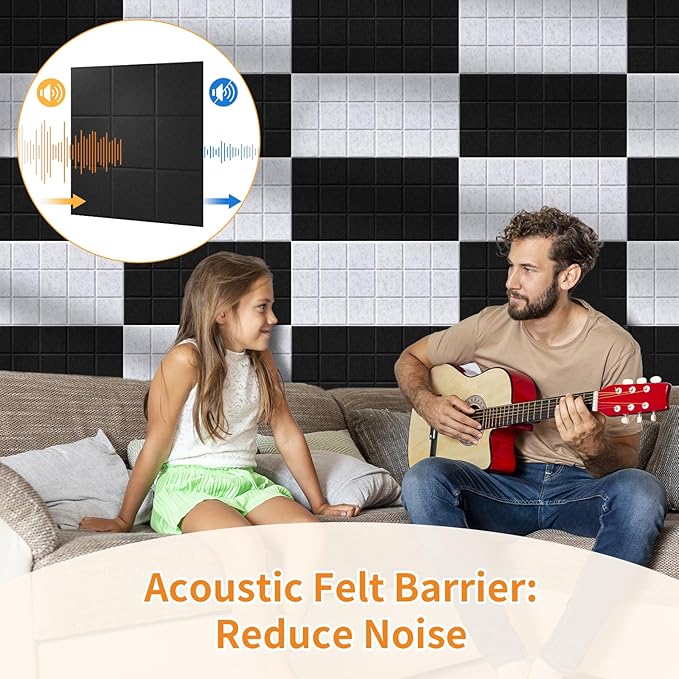 Smarpau Felt Bulletin Boards 48"x36", 12 Pack Large Cork Board for Walls, Pin Board with Removable Adhesive Tabs Pushpins, Cork Wall Tiles for Office Home Classroom-DeskLoop Office