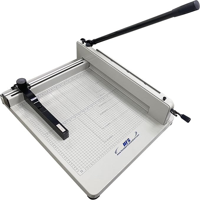 HFS Heavy Duty Guillotine Paper Cutter 400 Sheet Capacity | Solid Steel - Image 8