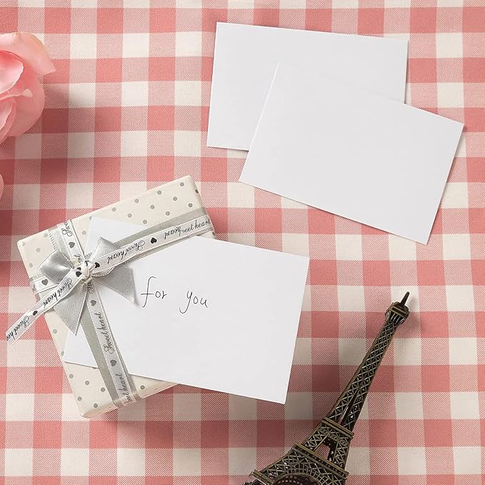 120 Pack Mini Envelopes Small Envelopes Self-Adhesive Kraft Paper Tiny Pockets for Business Cards Christmas Holiday Small Gift Cards Invitations Cards(4.13"×2.76") (White)