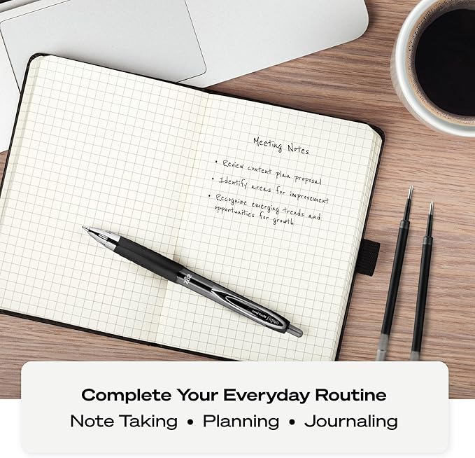 uni-ball 207 Retractable Gel Pens, Medium Point (0.7mm), Black, 36 Count-DeskLoop Office