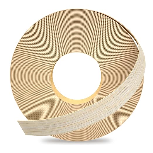 GSCIT Club Oak Edge Banding, 5/8 inch x 500ft roll of Veneer Edge Banding Preglued Flexible, Real Wood Tape Banding Plywood-DeskLoop Office