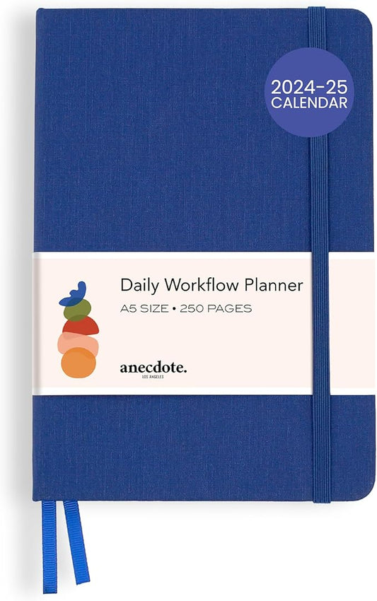 Anecdote 2025-2026 Planner: A Monthly, Weekly & Daily Planner 2025-2026 for Planning Your Success - A5 Size Hardcover Start Anytime and Achieve your Goals - Royal Blue-DeskLoop Office
