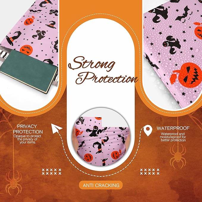 Halloween Poly Mailer 10x13 Inch 100 Pcs, Waterproof Shipping Bags for Clothing, Tear-Resistant Mailier Bags, Strong Mailing Bags with Self-Seal - Purple-DeskLoop Office