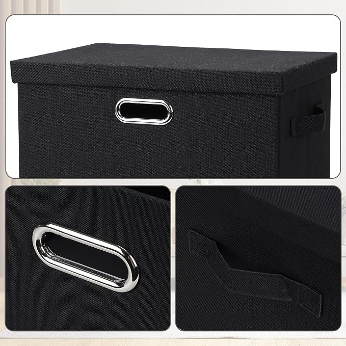 Graciadeco Large 17" 36 Quart Collapsible Stackable Storage Bins - Image 6