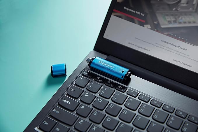 Kingston Ironkey Vault Privacy 50 USB-C 256GB Flash Drive | FIPS 197 Certified | XTS-AES 256-bit | BadUSB and Brute Force Protection | Mult-Password Option | IKVP50C/256GB-DeskLoop Office