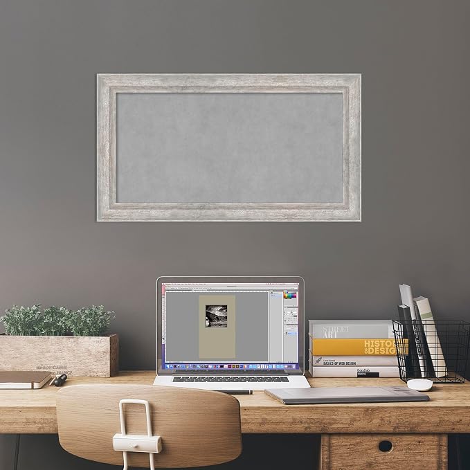 Amanti Art Silver Framed Magnetic Board 15x27 Small Vision Board - Image 6