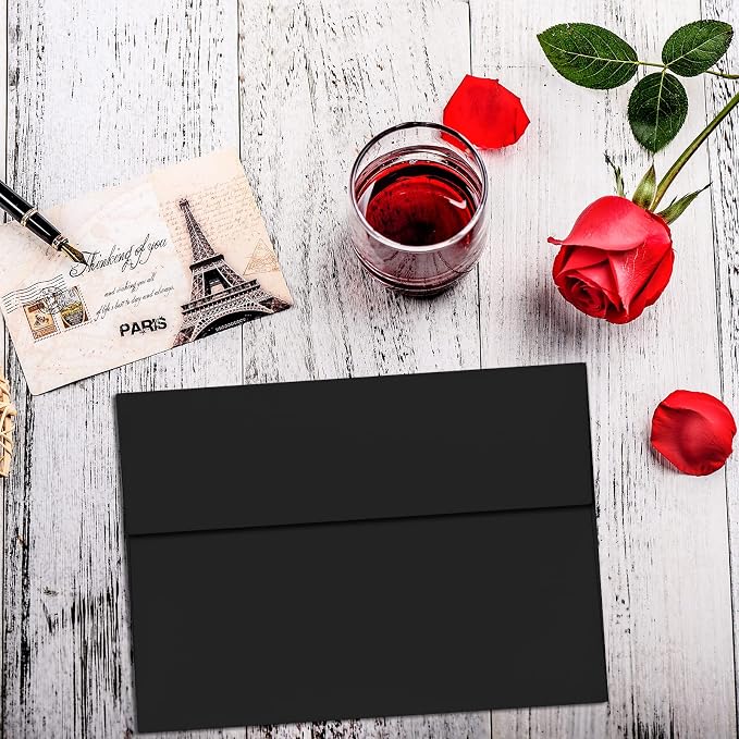 100 Packs Black 5x7 Envelopes, A7 Envelopes - Image 7