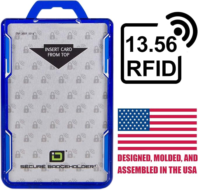 ID Stronghold - RFID Blocking Secure Badge Holder - Duolite 2 Card ID Holder - - Image 6