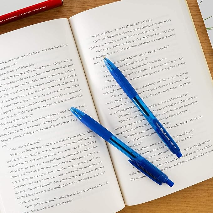 AIHAO Retractable Ballpoint Pens, Blue Ink, 24 Pack – 1.0mm Medium Point, Ultra-Smooth Ink, Comfortable Grip, Ideal for Journaling, Note Taking & Planners-DeskLoop Office