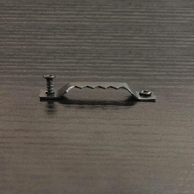100 Pack Small Sawtooth Picture Hangers Steel Picture Hangers Picture Frames Hangers with Screws Picture Hang Solutions, for Hanging Clock Paintings Artwork Picture Frame Hook Photos (Black)-DeskLoop Office