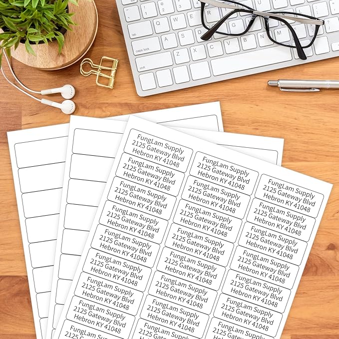 Address Labels for Inkjet Printers 1" x 2-5/8", Pack of 3000 Labels-DeskLoop Office