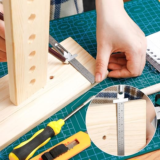 6 Inch 15 cm Pocket Ruler Flexible Precision Stainless Steel Ruler with Detachable Clips Stainless Steel Pocket Clip Scale Gauge Metric British System(10 Pieces)-DeskLoop Office