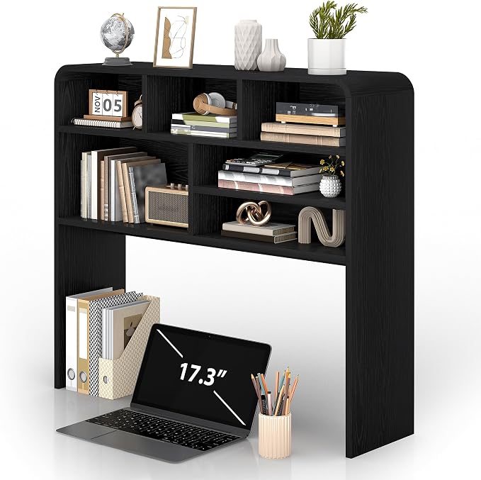 5-Tier Desk Shelf, 37.4''W Desktop Bookshelf - Image 7