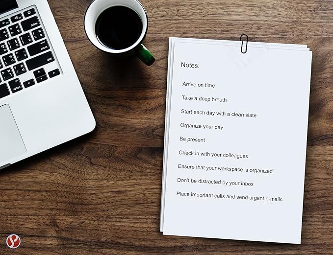 500 Sheets of Bright White 8.5" x 5.5" Half letter Size, Regular 24lb. Paper-DeskLoop Office