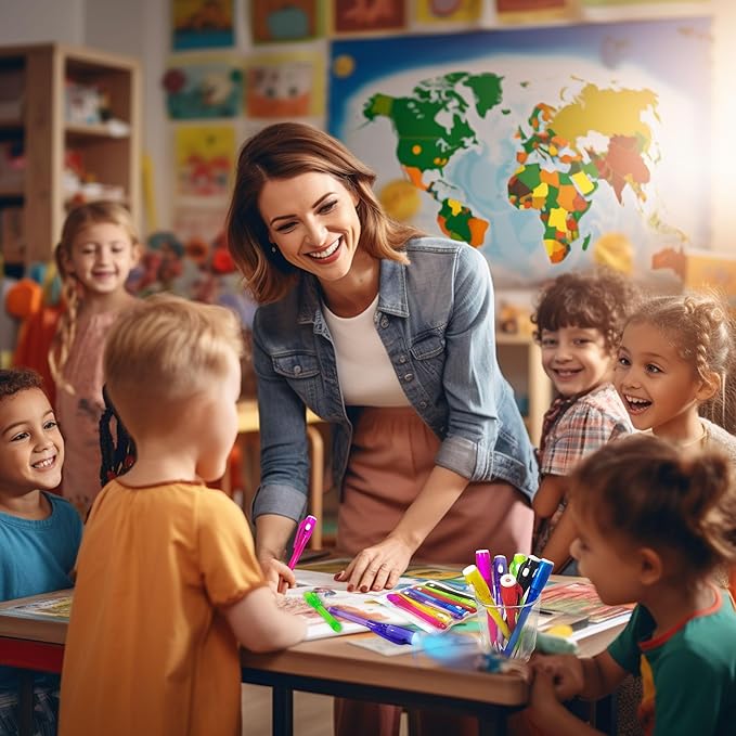 Invisible Ink Pens, Upgraded Spy Invisible Ink Pen with UV Light Magic Marker for Secret Message and Kids Christmas Goodies Bags Toy (7pcs)-DeskLoop Office