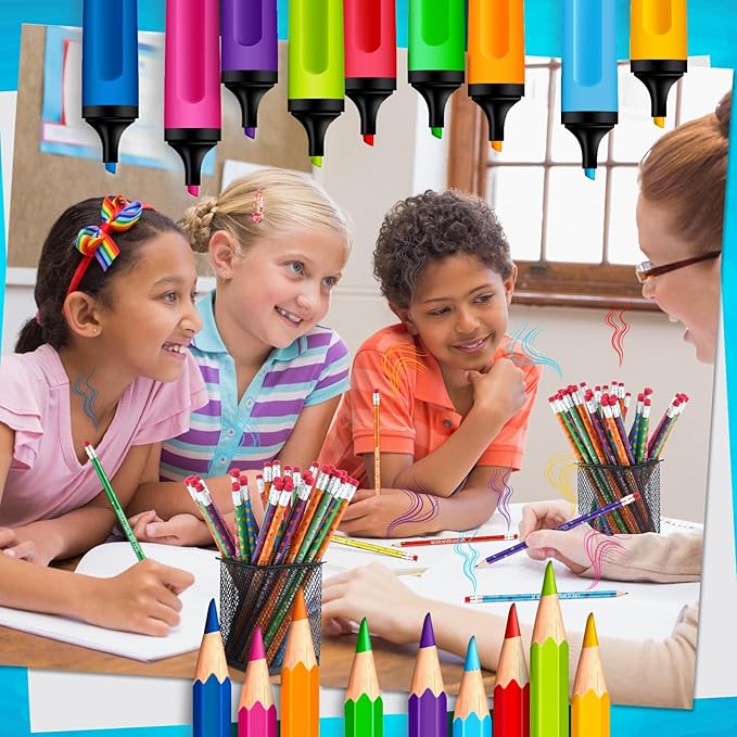 60 Pcs Scented Pencils Bulk for Kids Inspirational Motivational Cute Fun Fruit Wood Smelly Graphite Pencils with Erasers for School Classroom Office Students Girls Boys Gifts Supplies-DeskLoop Office