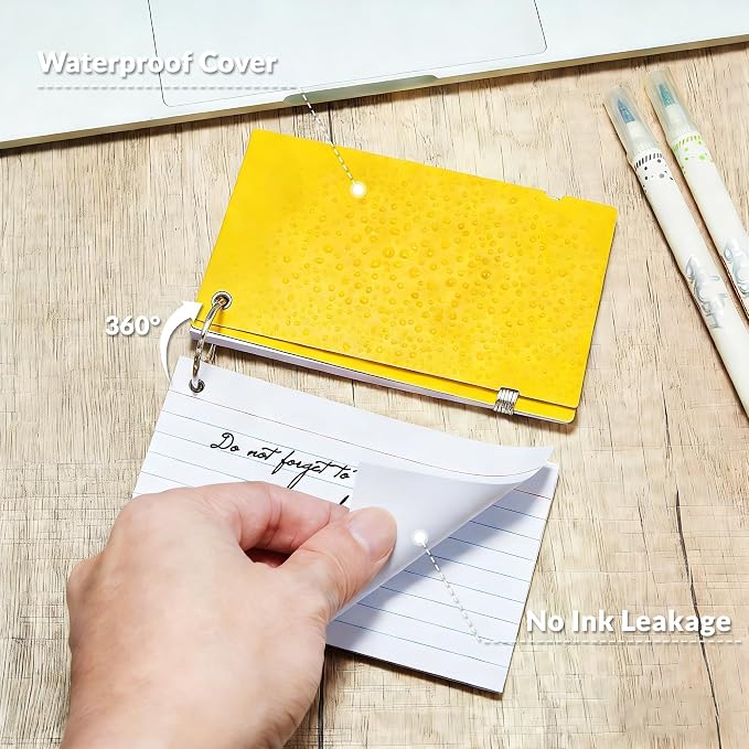 NEEWAY Ruled Index Cards with Ring 3x5 Inches, Flash Cards with Rings - Image 6
