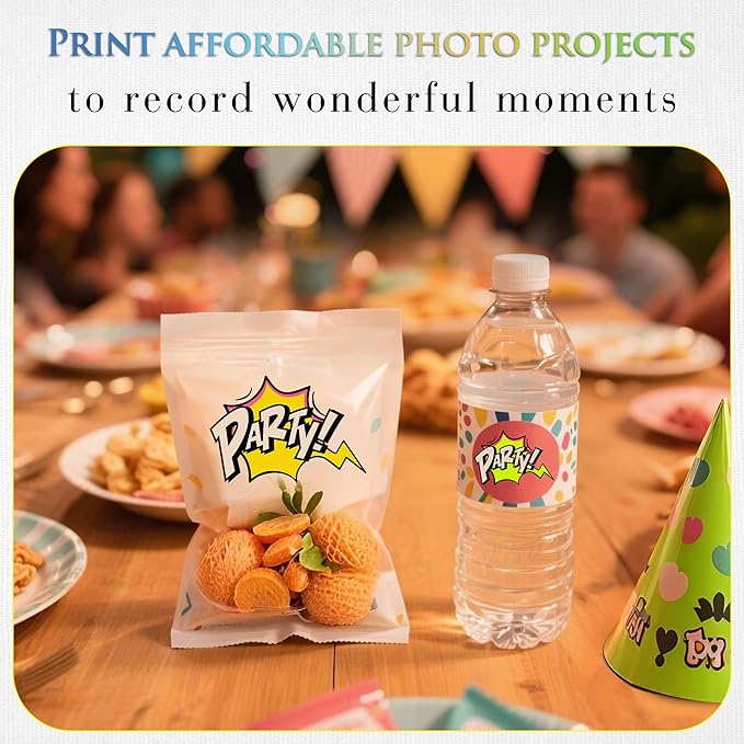 A-SUB Glossy Thin Photo Printer Paper for Flyer Brochure Chip Bag 8.5x11 Inch 36lb for Inkjet Printer Dye Ink Single-Side Print 135gsm-DeskLoop Office