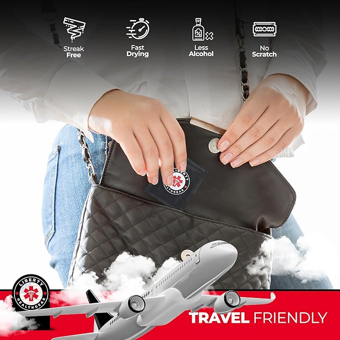 400 Eyeglass Cleaning Wipes + Microfiber Cloth for Eyeglasses & Lens Cleaner | Pre-Moistened, Individually Wrapped, Less Alcohol Formula | Lens Wipes for Eyeglasses, Eye Glasses, Lenses & Screen-DeskLoop Office