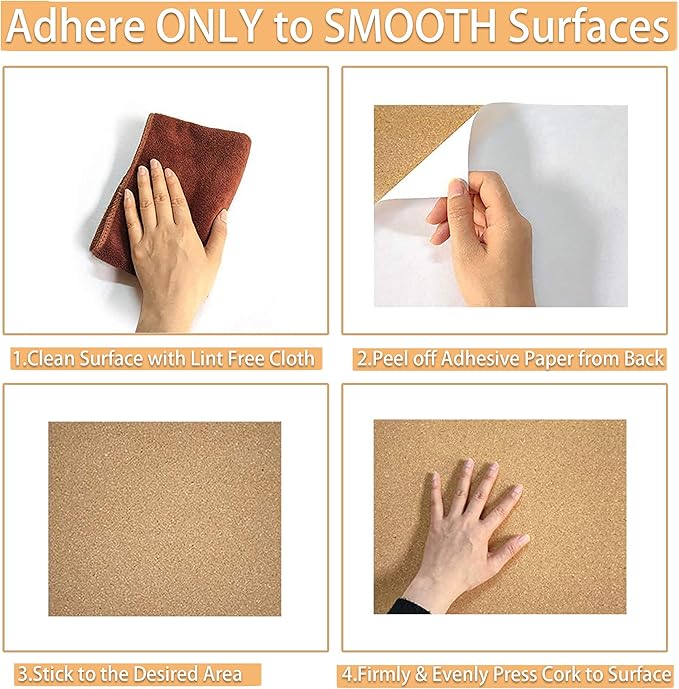SUNGIFT Cork Board 12"x12" - 1/2" Thick Square Bulletin Boards 12 Pack Cork Tiles with 100 PCS Push Pins Mini Wall Self-Adhesive Corkboards Tiles for Wall-DeskLoop Office