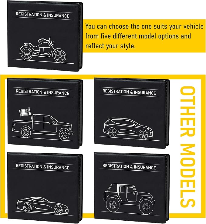CANOPUS Car Registration and Insurance Holder, Car Document Holder, Vehicle - Image 7