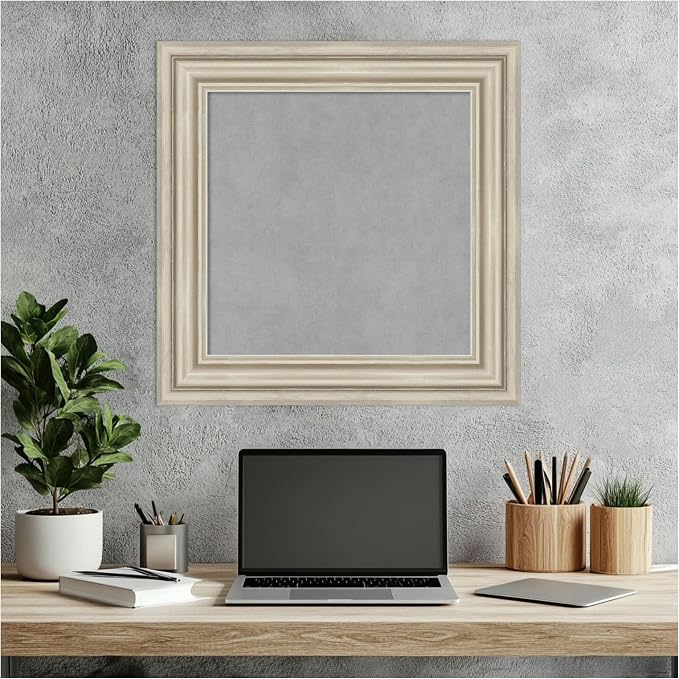 Amanti Art Silver Framed Magnetic Board 22x22 Small Vision Board - Image 6
